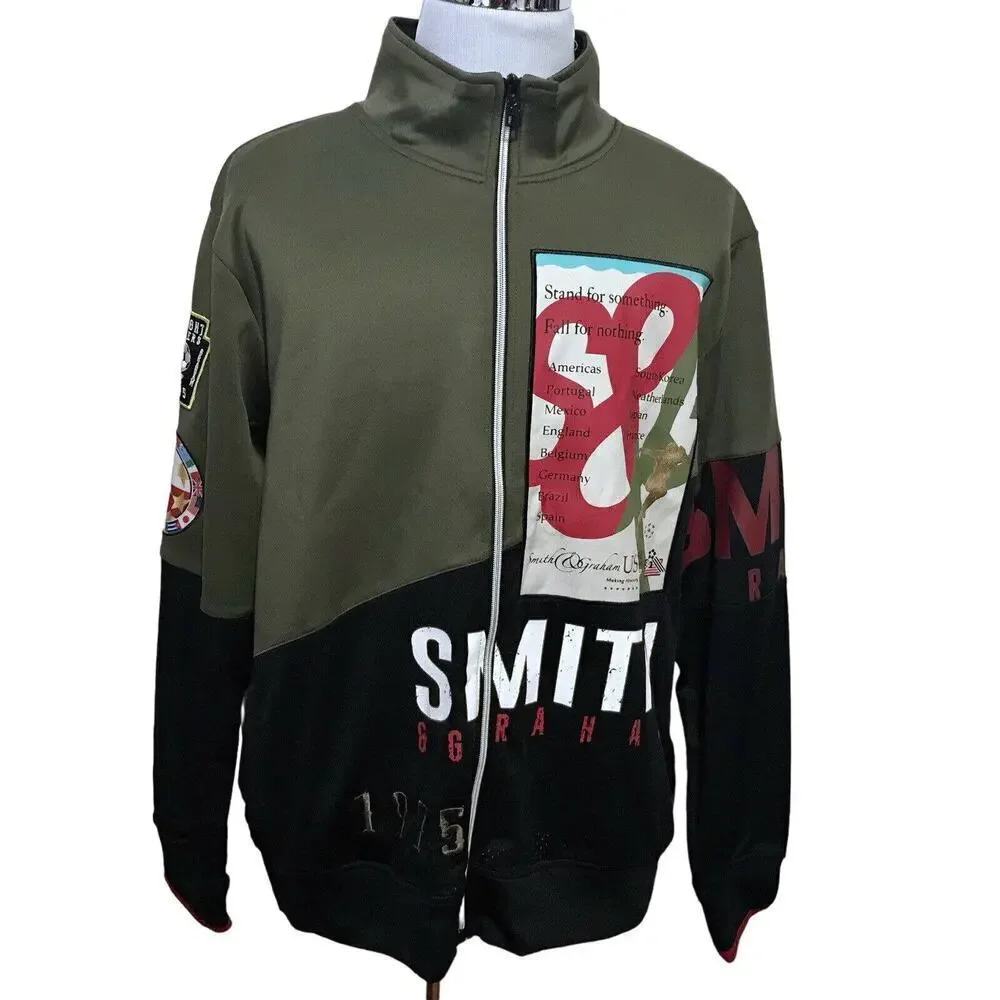 Smith & Graham NWT Zip Up Track Jacket Men 3XL